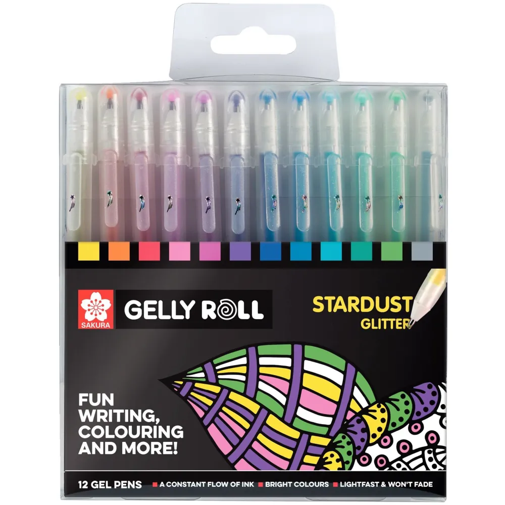 Sakura Zestaw długopisów żelowych Gelly Roll - - Stardust, 12 szt.