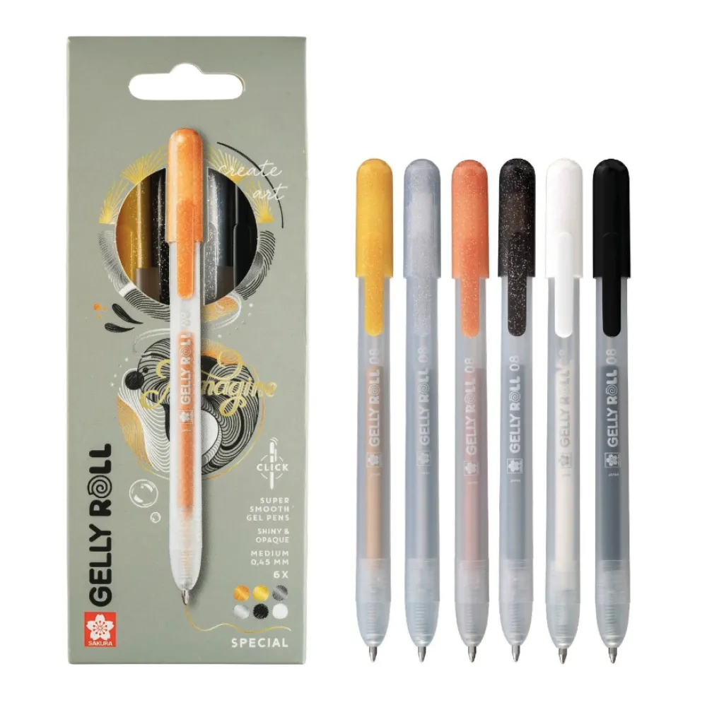 Sakura Zestaw długopisów żelowych Gelly Roll Special - - 0,45 mm, 6 szt.