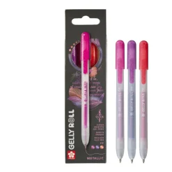Sakura Zestaw długopisów żelowych Gelly Roll Metallic 3B - - 0,45 mm, 3 szt. > Długopisy Żelowe|Markery, Brushpeny I Pisaki