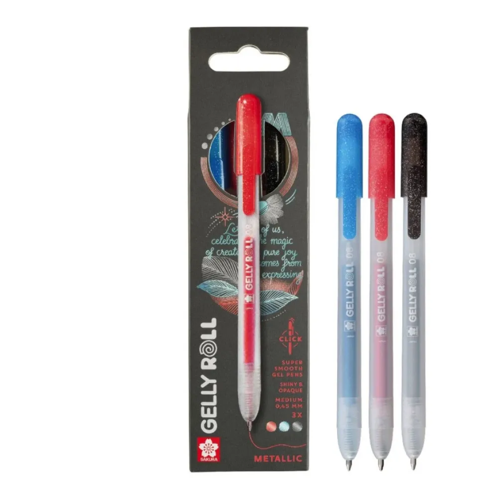 Sakura Zestaw długopisów żelowych Gelly Roll Metallic - - 0,45 mm, 6 szt. > Długopisy Żelowe|Markery, Brushpeny I Pisaki