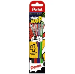Pentel Zestaw długopisów żelowych Mattehop - - 4 kolory