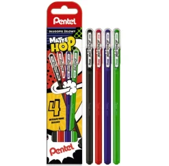 Pentel Zestaw długopisów żelowych Mattehop - - 4 kolory