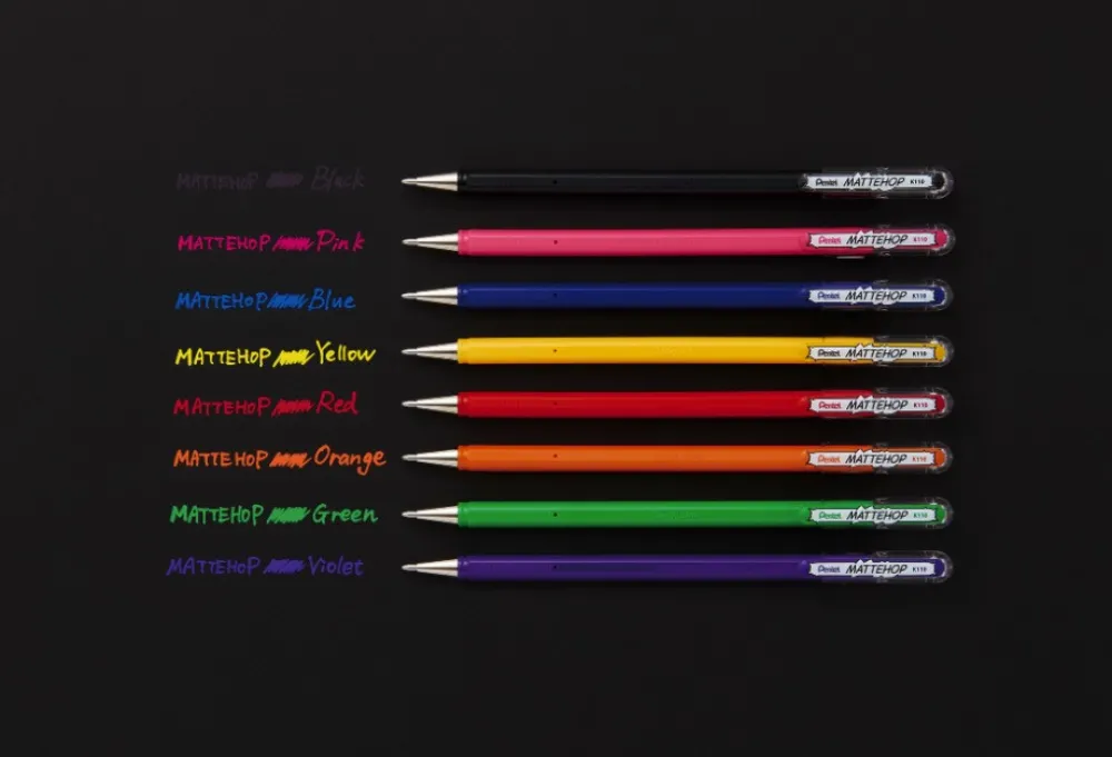 Pentel Zestaw długopisów żelowych Mattehop - - 4 kolory
