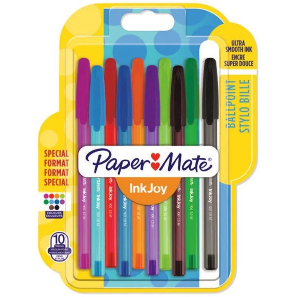 Paper Mate Zestaw długopisów InkJoy - - 10 kolorów > Długopisy