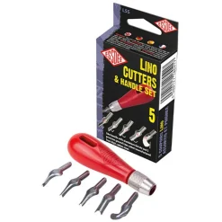 Essdee Zestaw dłutek do linorytu Lino Cutters & Handle Kit - - 6 szt. > Techniki Graficzne
