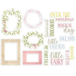 Piatek Trzynastego Zestaw elementów Ephemera - Piątek Trzynastego - Believe in Fairies 13 szt. > Papiery Do Scrapbookingu