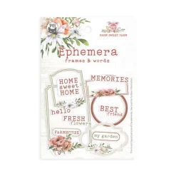 Piatek Trzynastego Zestaw elementów Frames and Words - Piątek Trzynastego - Farm Sweet Farm - 12 szt. > Papiery Do Scrapbookingu
