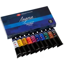 St. Petersburg Zestaw farb akrylowych Ładoga - - 10 kolorów x 46 ml
