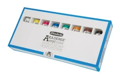 Schmincke Zestaw farb akrylowych Akademie - - 8 kolorów x 60 ml > Farby Akrylowe