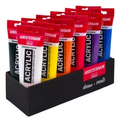 Amsterdam Zestaw farb akrylowych - - 12 x 120 ml > Farby Akrylowe