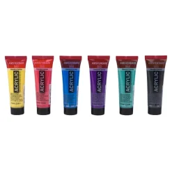 Amsterdam Zestaw farb akrylowych - - Colorful Metallics, 6 kolorów x 20 ml