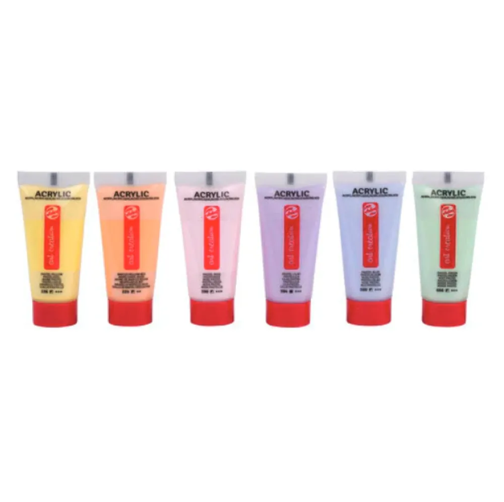 Amsterdam Zestaw farb akrylowych - - Pastel, 6 kolorów x 20 ml