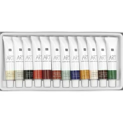 Rico Design Zestaw farb akrylowych ART Earthy Colors - - 12 kolorów x 12 ml > Farby Akrylowe