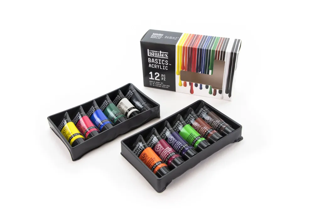 Liquitex Zestaw farb akrylowych Basics Acrylic - - 12 kolorów x 22 ml > Farby Akrylowe