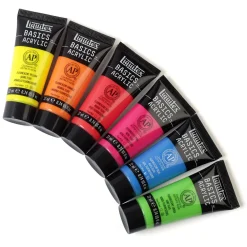 Liquitex Zestaw farb akrylowych Basics Acrylic Fluorescents - - 6 kolorów x 22 ml