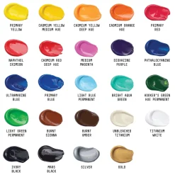 Liquitex Zestaw farb akrylowych Basics Acrylic - - 24 kolory x 22 ml ><noscript><img width=