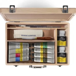 Winsor & Newton Zestaw farb akrylowych Galeria z akcesoriami - - 15 szt.