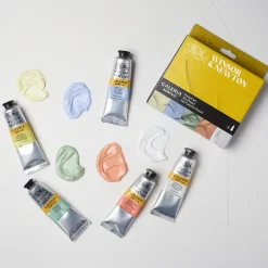 Winsor & Newton Zestaw farb akrylowych Galeria - - Pastel 6 szt. ><noscript><img width=