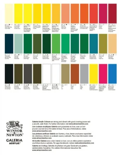 Winsor & Newton Zestaw farb akrylowych Galeria - - 10 kolorów x 60 ml ><noscript><img width=
