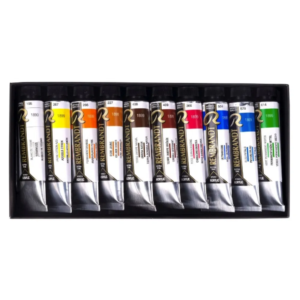 Rembrandt Zestaw farb akrylowych Landscape - - 10 kolorów x 40 ml > Farby Akrylowe