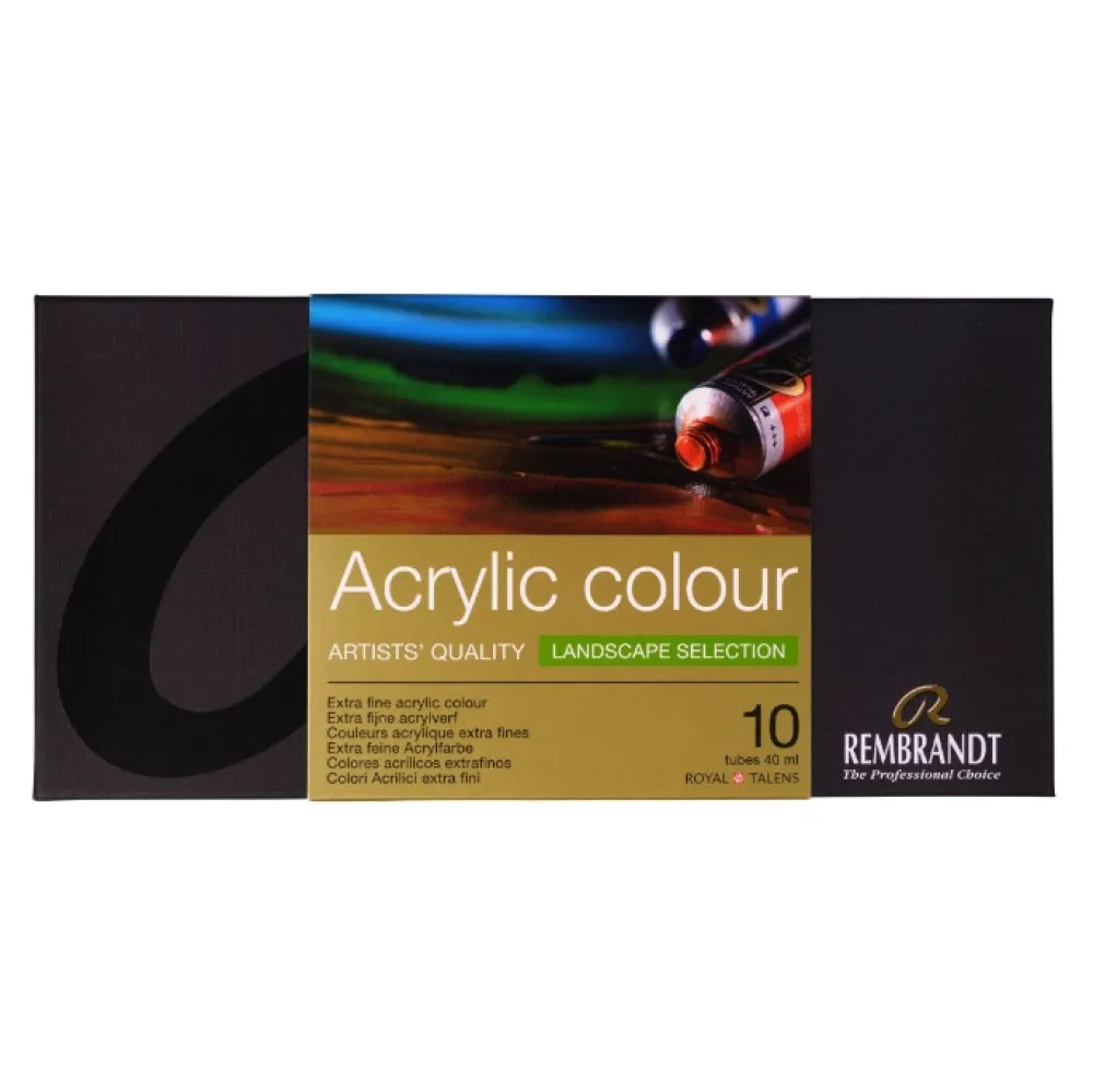 Rembrandt Zestaw farb akrylowych Landscape - - 10 kolorów x 40 ml > Farby Akrylowe