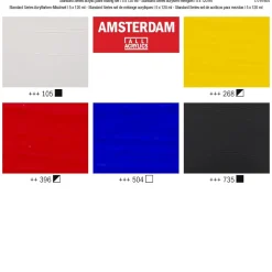 Amsterdam Zestaw farb akrylowych, Mixing - - 5 kolorów x 120 ml