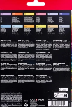 Amsterdam Zestaw farb akrylowych Pastel - - 12 x 20 ml > Farby Akrylowe