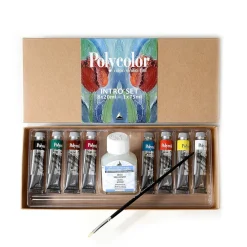 Maimeri Zestaw farb akrylowych Polycolor - - 8 x 20 ml > Farby Akrylowe