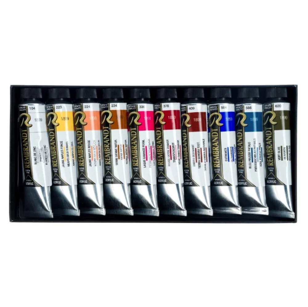 Rembrandt Zestaw farb akrylowych Portrait - - 10 kolorów x 40 ml