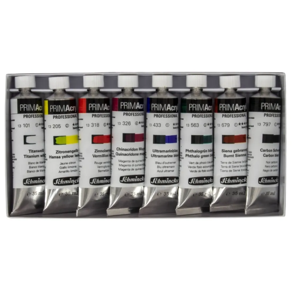 Schmincke Zestaw farb akrylowych PRIMAcryl - - 8 x 35 ml