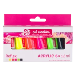 Talens Art Creation Zestaw farb akrylowych Reflex - - 6 kolorów x 12 ml
