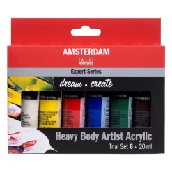 Amsterdam Zestaw farb akrylowych w tubkach Expert - - 6 kolorów x 20 ml