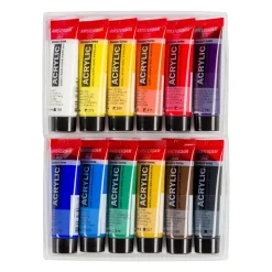 Amsterdam Zestaw farb akrylowych w tubkach - - 12 kolorów x 20 ml