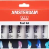 Amsterdam Zestaw farb akrylowych w tubkach - - perłowe, 6 kolorów x 20 ml