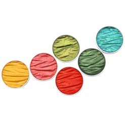 Finetec Zestaw farb akwarelowych - Coliro Pearl Colors - Summer Vibes 6 kolorów