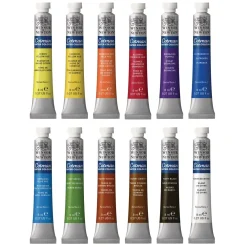 Winsor & Newton Zestaw farb akwarelowych Cotman w tubkach - - 12 kolorów > Farby Akwarelowe