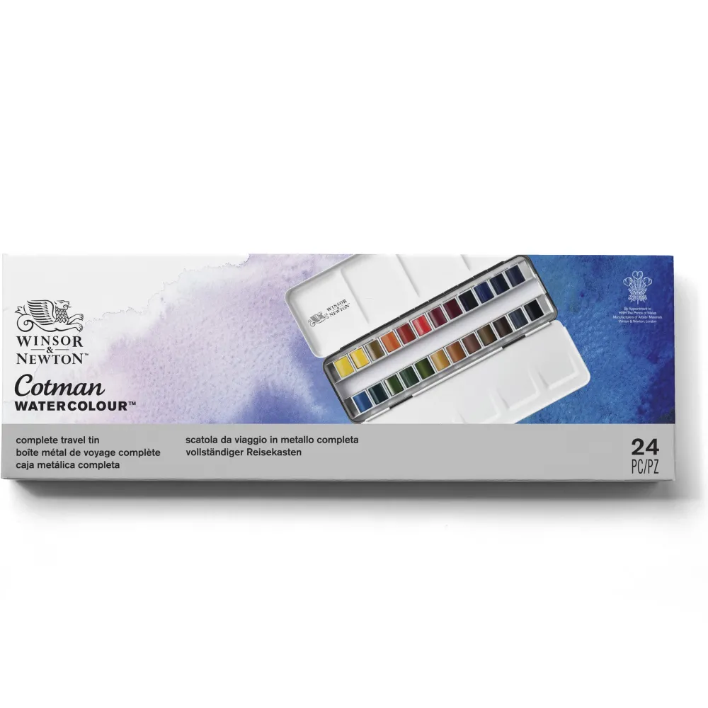 Winsor & Newton Zestaw farb akwarelowych Cotman Studio - - 24 kolory > Farby Akwarelowe