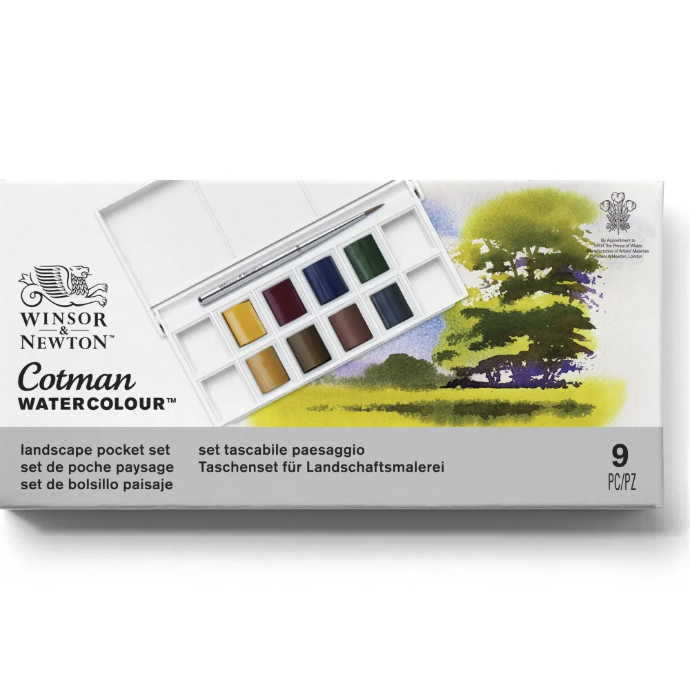 Winsor & Newton Zestaw farb akwarelowych Cotman Landscape - - 8 kolorów > Farby Akwarelowe