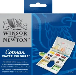 Winsor & Newton Zestaw farb akwarelowych Cotman Compact - - 14 kolorów > Farby Akwarelowe