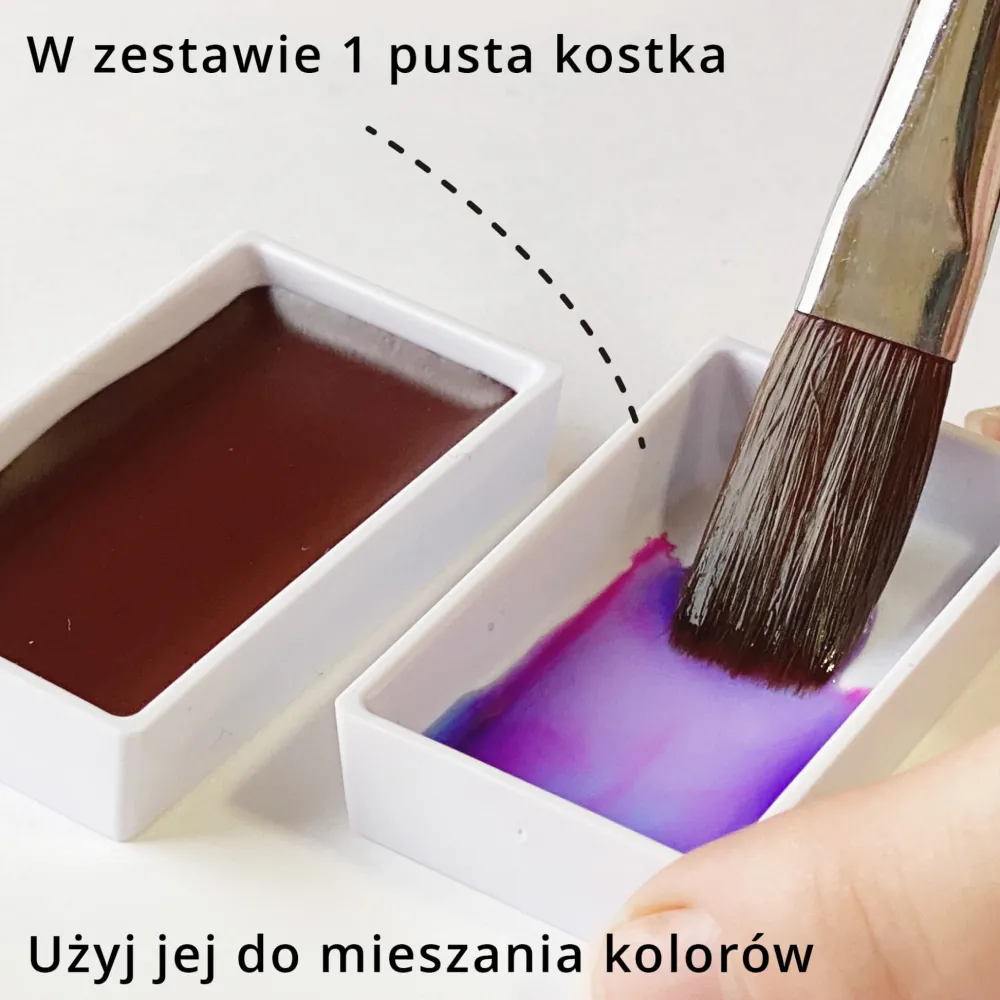 Kuretake Zestaw farb akwarelowych Gansai Tambi Granulating 2 - - 5 kolorów