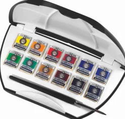 Rembrandt Zestaw farb akwarelowych Luxury Pocket Box w etui - - 12 kolorów > Farby Akwarelowe