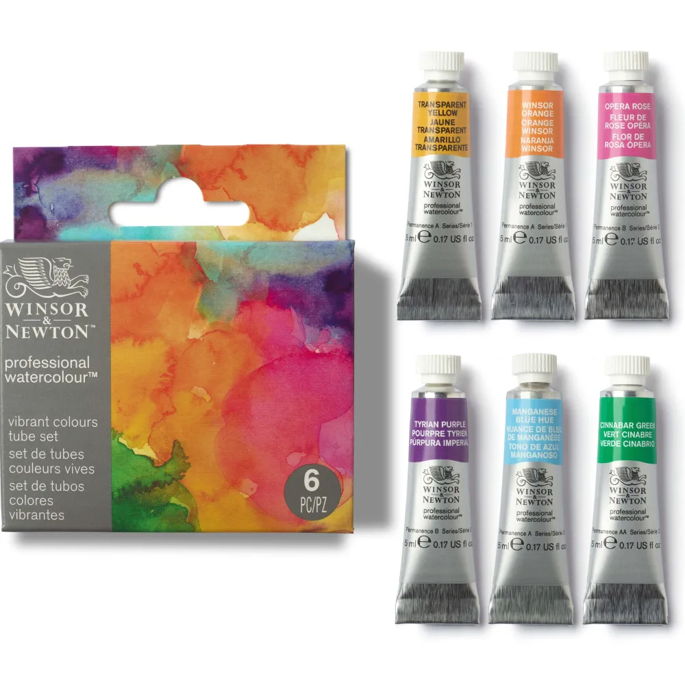 Winsor & Newton Zestaw farb akwarelowych Professional Floral - - 6 kolorów x 5 ml > Farby Akwarelowe