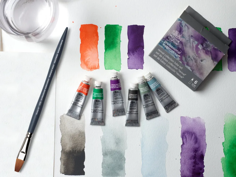 Winsor & Newton Zestaw farb akwarelowych Professional Revival - - 6 kolorów x 5 ml