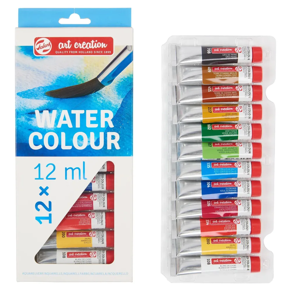Talens Art Creation Zestaw farb akwarelowych - - 12 kolorów x 12 ml