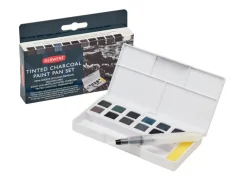Derwent Zestaw farb akwarelowych Tinted Charcoal Paint Pan Set - - 12 kolorów