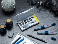 Derwent Zestaw farb akwarelowych Tinted Charcoal Paint Pan Set - - 12 kolorów