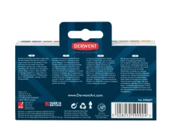 Derwent Zestaw farb akwarelowych w kostkach Metallic - - 12 kolorów