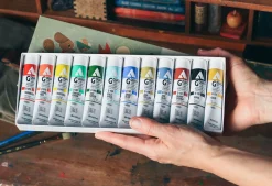 Holbein Zestaw farb gwaszy Acryla Gouache - - Rebecca Green 12 kolorów x 20 ml
