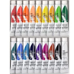 Holbein Zestaw farb gwaszy Acryla Gouache School Set - - 18 kolorów x 12 ml > Farby Gwasze I Tempery