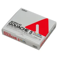 Holbein Zestaw farb gwaszy Acryla Gouache Primary Colors - - 5 kolorów x 20 ml ><noscript><img width=